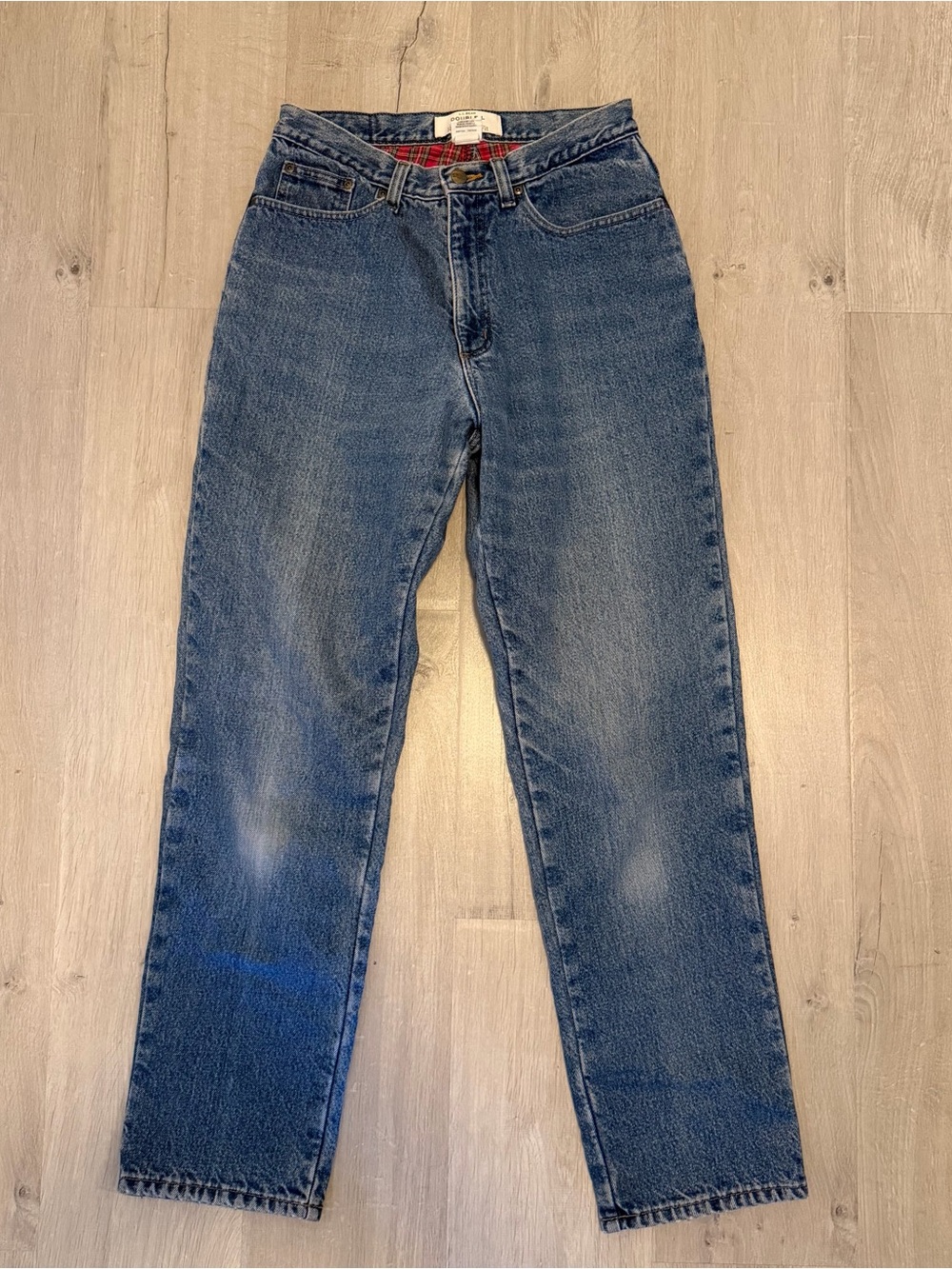 L.L.Bean Double L Relaxed Fit Lined Jeans Women’s Size S Blue Denim